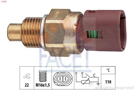 Датчик температуры Master/Movano 2.5/2.8 dCi 98-04 FACET 7.3555