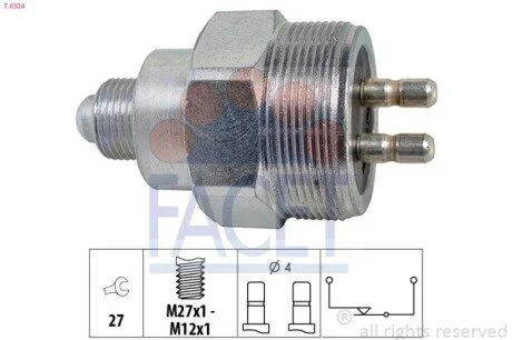 Датчик заднього хода Sprinter 96-/Vito 03- FACET 7.6324