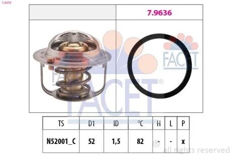 Термостат системи охолодження FACET 78679
