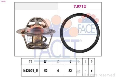 Термостат FACET 7.8725