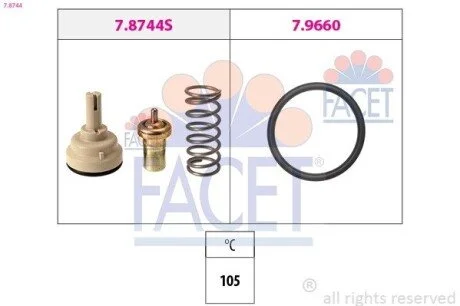 1 880 744 Термостат FACET 7.8744