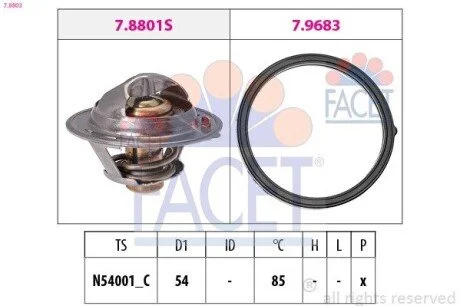 Термостат системи охолодження FACET 78803