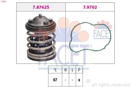 Термостат системи охолодження FACET 78827