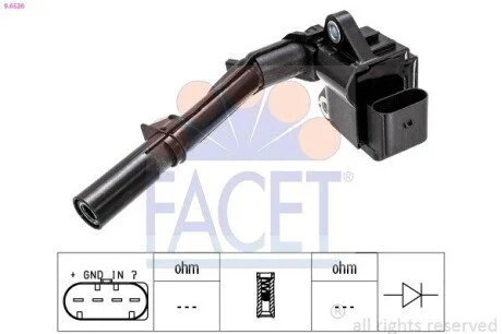 Котушка системи запалювання FACET 96526