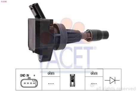 Котушка системи запалювання FACET 96546