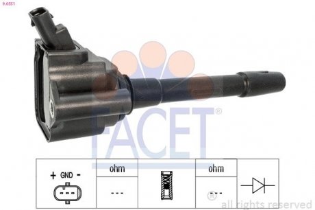 Котушка системи запалювання FACET 9.6551