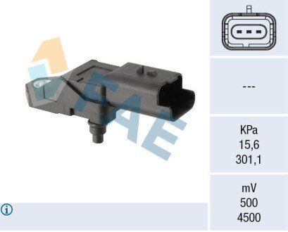 Sensor, intake manifold pressure FAE 15270