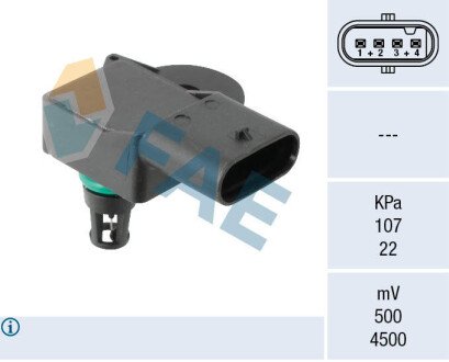 Sensor, intake manifold pressure FAE 15271