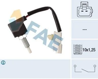 Датчик положення педалі зчеплення HYUNDAI ACCENT IV, ELANTRA V, GENESIS, GETZ, H-1 CARGO, H-1 TRAVEL, H350, I10 I, I20 I, I30, I40 I, I40 I CW, IX20, IX35, SANTA FÉ I, SANTA FÉ II 1.0-3.8 07.86- FAE 24547 (фото 1)