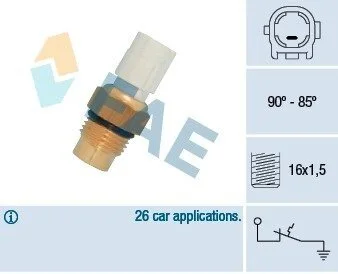 Термовимикач вентилятора радіатора FAE 36710