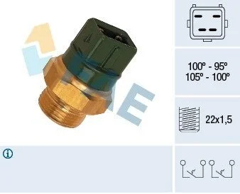 Термовимикач вентилятора радіатора FAE 38010