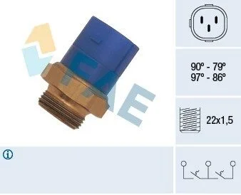 Термовимикач вентилятора радіатора FAE 38170