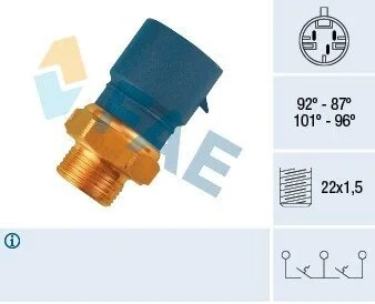 Термовимикач вентилятора радіатора FAE 38240