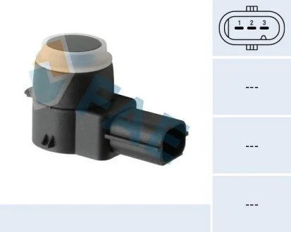 Датчик контролю паркування (парктронік) (чИ підходить для фарбування: так) CHRYSLER VOYAGER DODGE NITRO JEEP CHEROKEE/LIBERTY KK OPEL ANTARA 05.06-08.17 FAE 66076 (фото 1)
