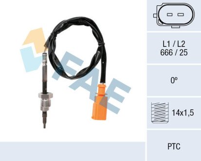 Sensor, exhaust gas temperature FAE 68014