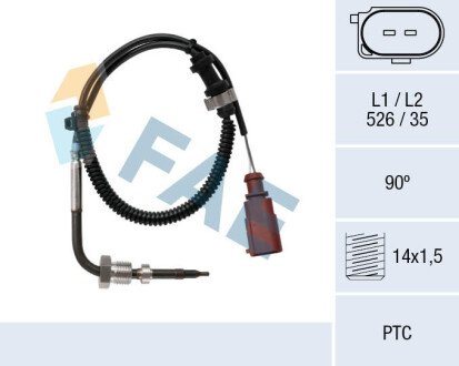 Sensor, exhaust gas temperature FAE 68021