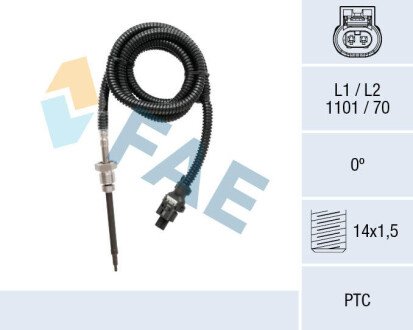 Sensor, exhaust gas temperature FAE 68022