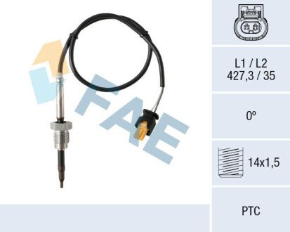 Sensor, exhaust gas temperature FAE 68023