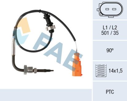 Sensor, exhaust gas temperature FAE 68024