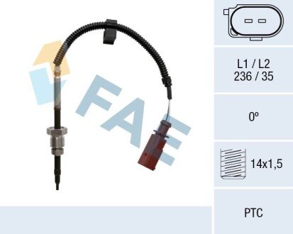 Sensor, exhaust gas temperature FAE 68033