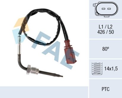 Sensor, exhaust gas temperature FAE 68036