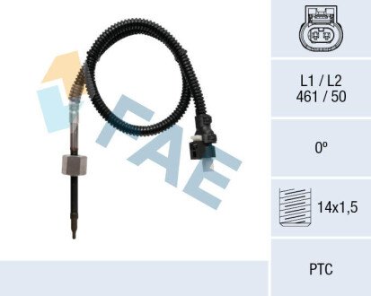 Sensor, exhaust gas temperature FAE 68040