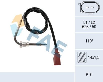 Sensor, exhaust gas temperature FAE 68042