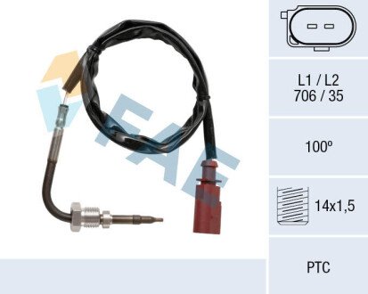 Sensor, exhaust gas temperature FAE 68045