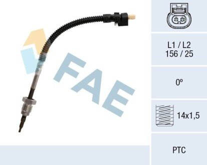 Sensor, exhaust gas temperature FAE 68051