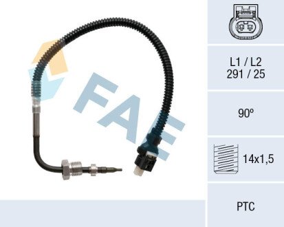 Sensor, exhaust gas temperature FAE 68053