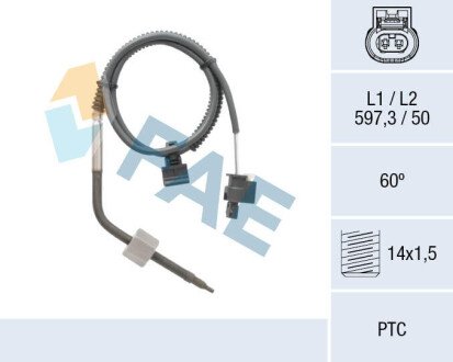 Sensor, exhaust gas temperature FAE 68054