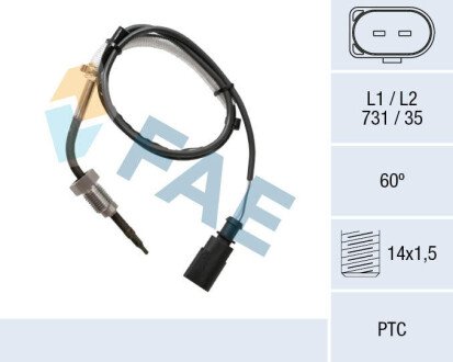 Sensor, exhaust gas temperature FAE 68056