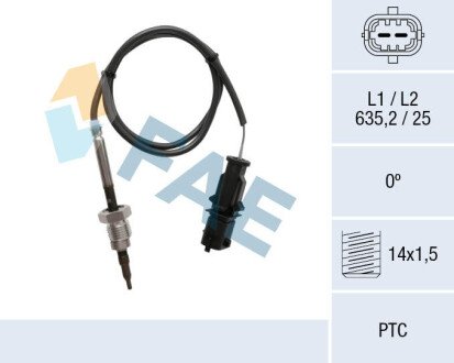 Sensor, exhaust gas temperature FAE 68061