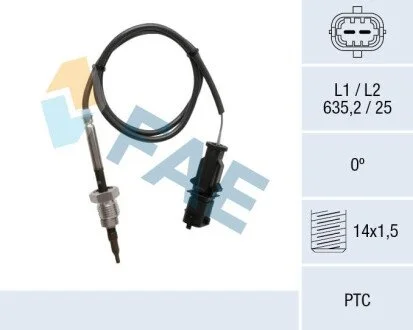 Sensor, exhaust gas temperature FAE 68061