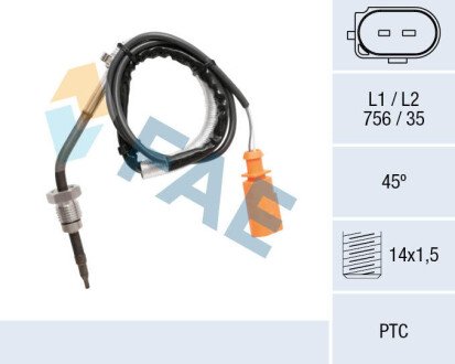 Sensor, exhaust gas temperature FAE 68064