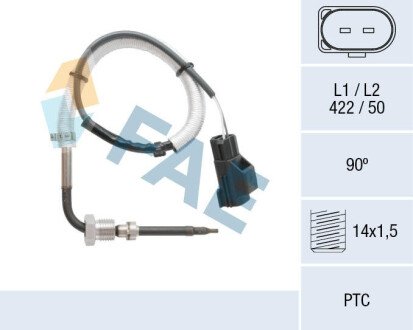 Sensor, exhaust gas temperature FAE 68067