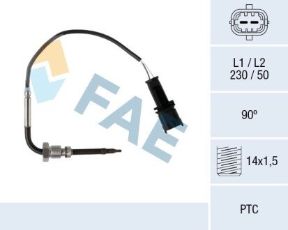 Sensor, exhaust gas temperature FAE 68075