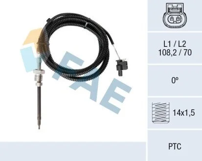 Sensor, exhaust gas temperature FAE 68077 (фото 1)