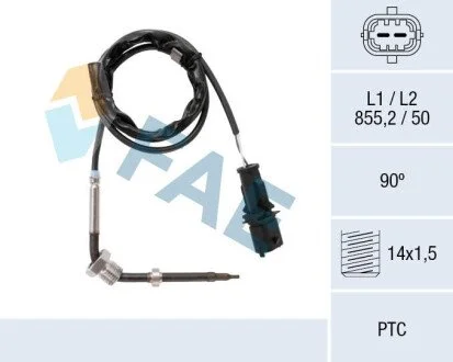 Sensor, exhaust gas temperature FAE 68086