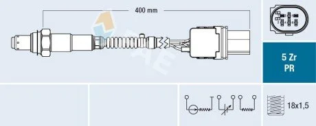 Лямбда-зонд CITROEN FORD OPEL FAE 75123