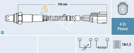 Лямбда-зонд FORD 1.0 ECOBOOST FAE 77650