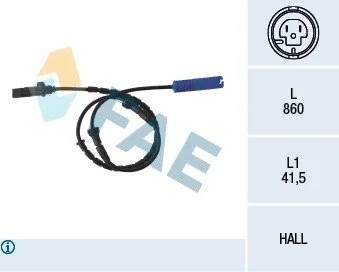 Датчик швидкості колеса - ABS FAE 78046