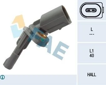 Датчик ABS (задній) Audi Q3/Skoda SuperB/VW Golf/Jetta/Passat/Sharan/Touran 1.2-3.6 06- (R) FAE 78126