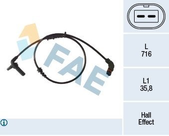 Датчик ABS MERCEDES FAE 78488 (фото 1)