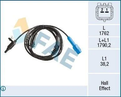 CZUJNIK ABS P 407 TYЭ 08- L=P FAE 78516
