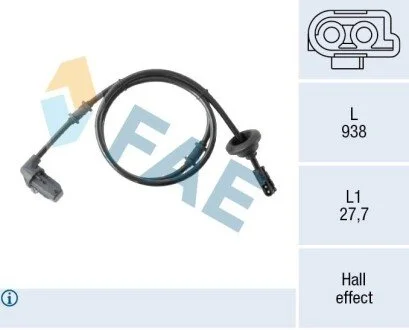 Sensor, wheel speed FAE 78567