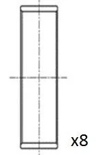 Вкладыши шатунные +0.25 Ford Fiesta 16V 1.2 ZETEC 95- FAI BB2037-025
