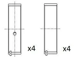 Вкладиши шатунні Opel 1,6-1,7d/1,8-2,0B 85- FAI BB2050STD