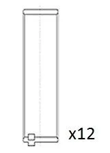 Вкладиші шатунні BMW 3 (E46/E90)/5 (E39/E60)/7 (E65-E67) 98-11 M57 (STD) FAI BB2076STD