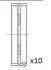 Вкладиші корінні (.010") Fiat 1.9JTD 01- BM1025-010